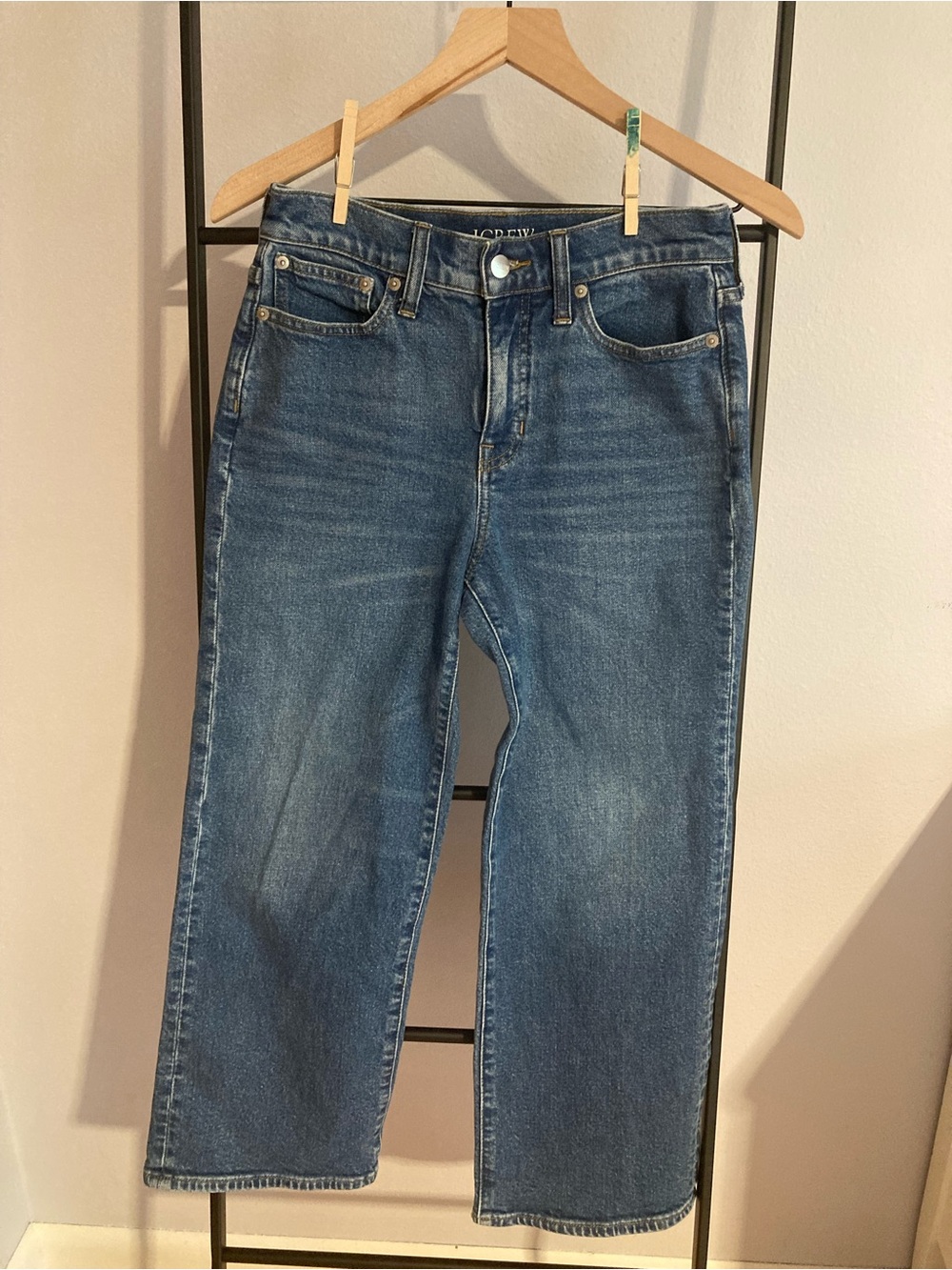 J. Crew slim wide high rise jeans 25p